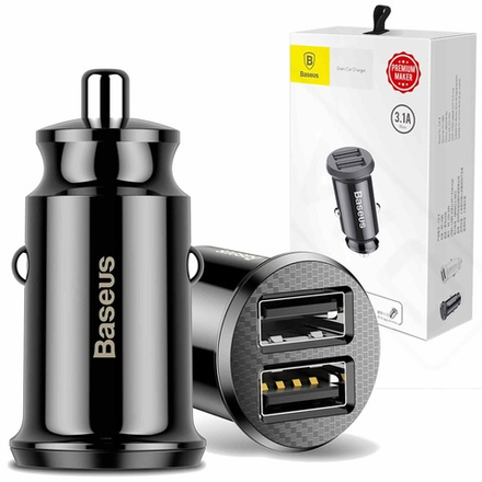 Автомобильное зарядное устройство Baseus Grain Car Charger Holder C8-K