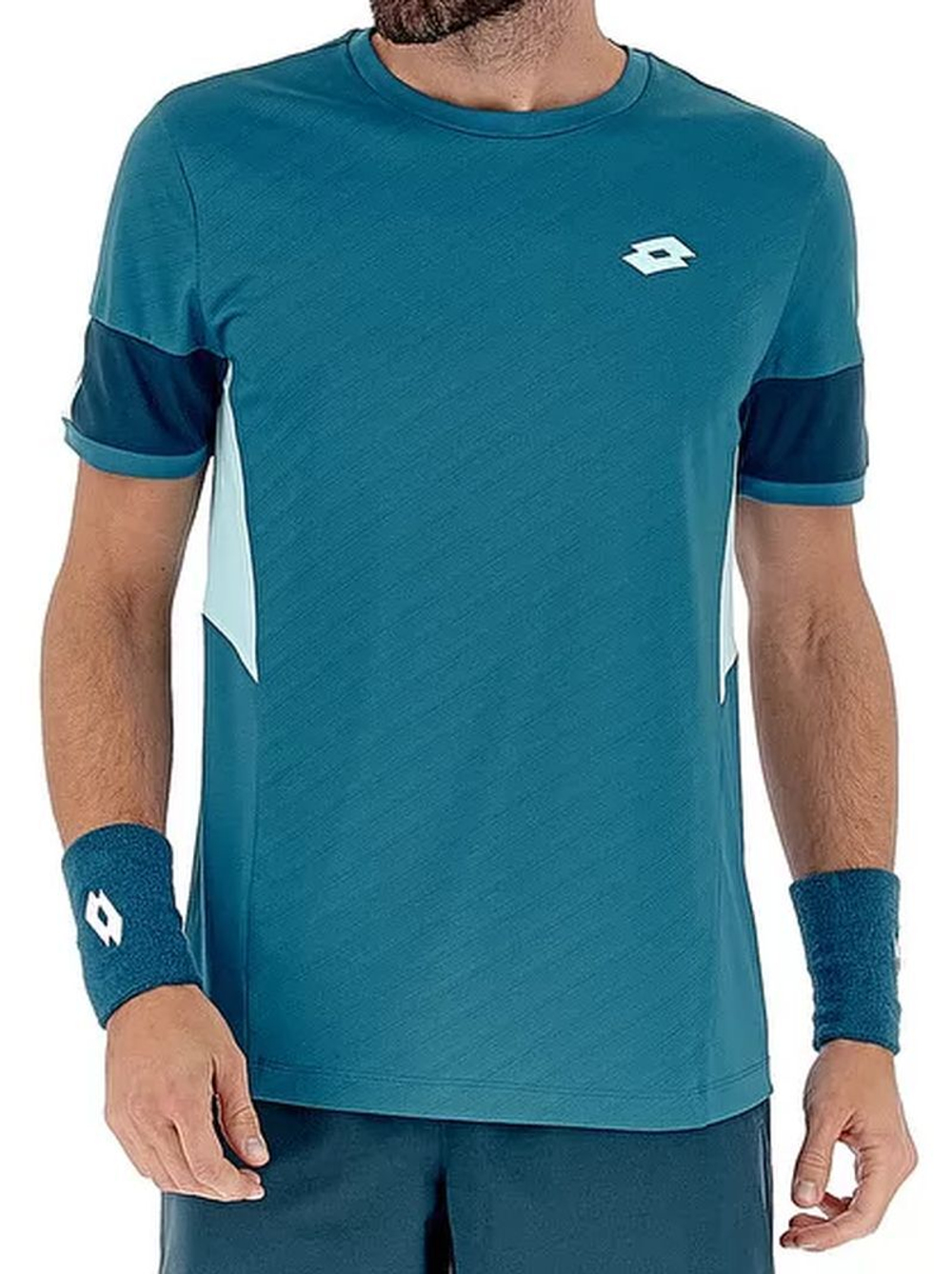 Мужская теннисная футболка Lotto Tech и D1 Tee - blue