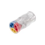 Экспресс-клемма СМК 2273-2x3R проходная разъемная 3 полюса 3х2-проводная 0,5-2,5мм² (блистер 5 шт/уп