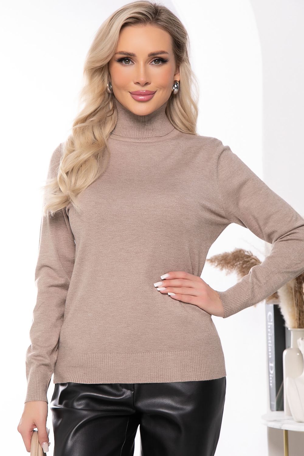 Водолазка Зимняя история (темно-бежевая) Б14648-20М LT Collection