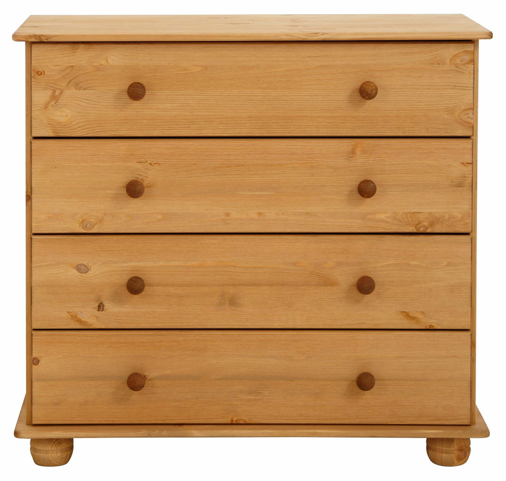 Комод деревянный Мелоди для вещей 4 ящика