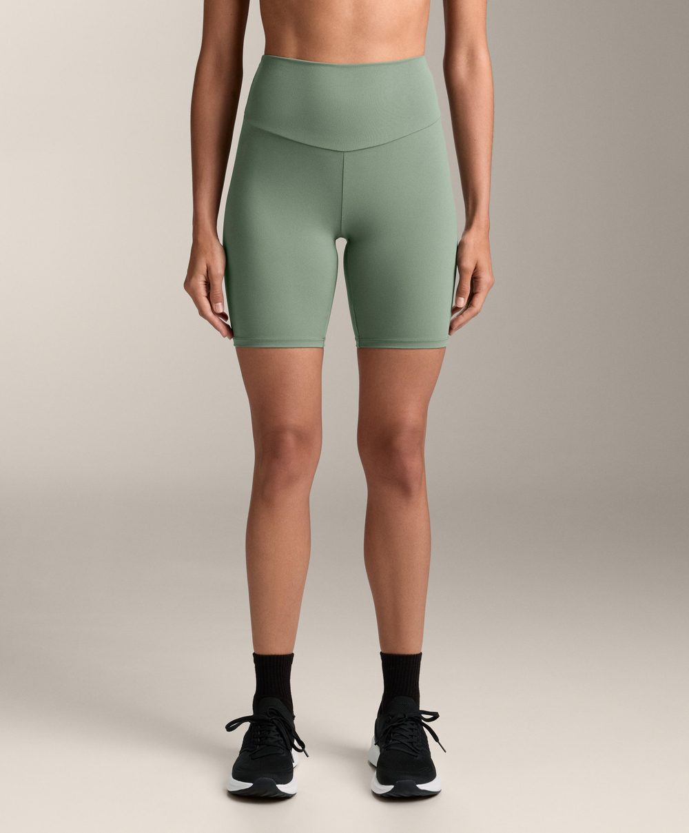 OYSHO Легинсы-велосипедки Comfortlux с высокой посадкой длиной 20 см, бледно-зеленый