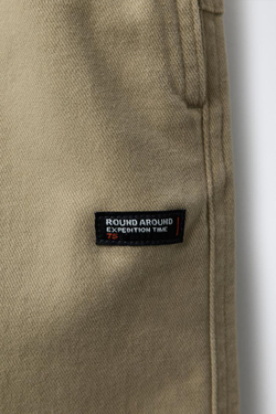 ZARA БРЮКИ STRAIGHT С НАШИВКОЙ, БЕЖЕВЫЙ