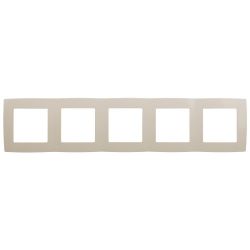 12-5005-02 ЭРА Рамка на 5 постов, Эра12, слоновая кость