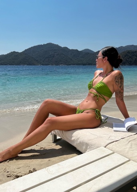 Купальник МИНИ МИ зеленый пошив