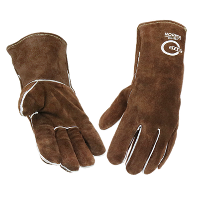 Norma STG1200, Краги спилковые, Kevlar (коричневые)