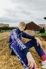 Носки Unaffected Text Фиолетовые