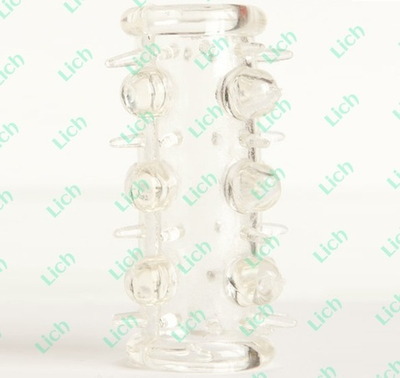 Набор из 5 прозрачных насадок с шипами и шишечками