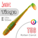 Виброхвост съедобный Lucky John Tioga 3.9" (100мм), 5шт/уп