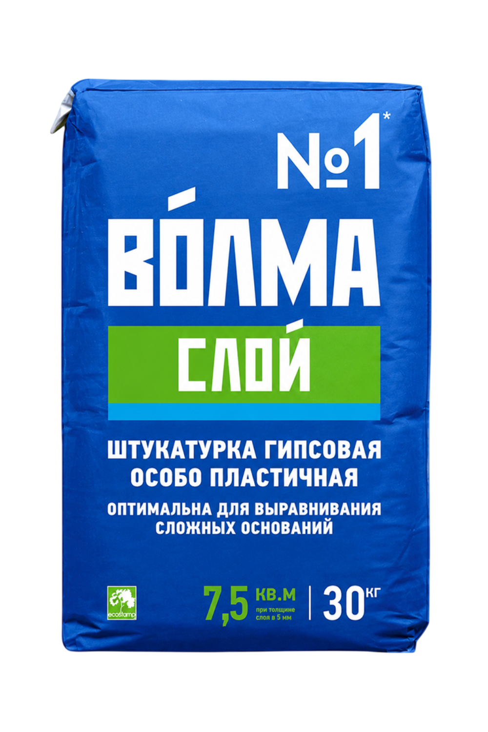 Штукатурка гипсовая Волма Слой 30 кг