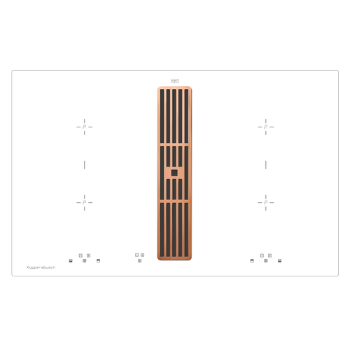 Индукционная варочная панель с вытяжкой Kuppersbusch KMI 8500.0 WR Copper