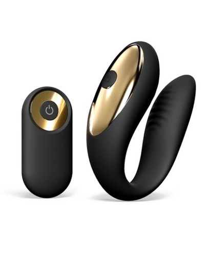 Вибратор для пар Dorcel Perfect Lover, черный, рабочая длина 6,6 см