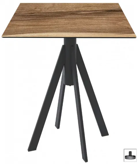 Стол Fuoz HPL, 80х80 см, индийский шесман