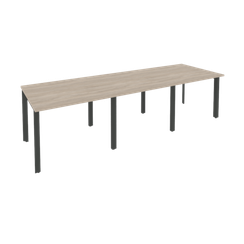 Onix Стол переговорный O.MP-PRG-3.1 Дуб Аттик/Металл Антрацит 2940*980*750