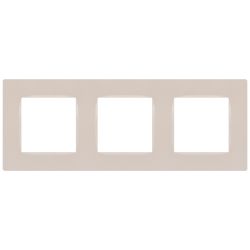 Рамка для розеток и выключателей ЭРА Серия 12 12-5203-15 на 3 поста, Классик, перламутр