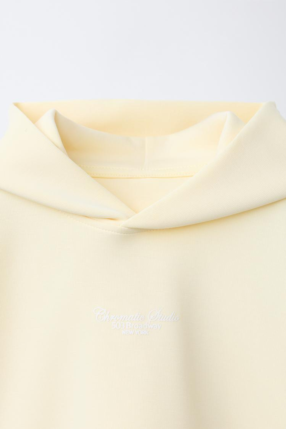 ZARA ОДНОТОННАЯ ТОЛСТОВКА С КАПЮШОНОМ, ЖЕЛТЫЙ