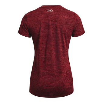 Женская теннисная футболка Under Armour Women's Tech Twist V-Neck - красный
