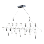 Светильник светодиодный, хром, прозрачный, GRAVETTA, LED, 17