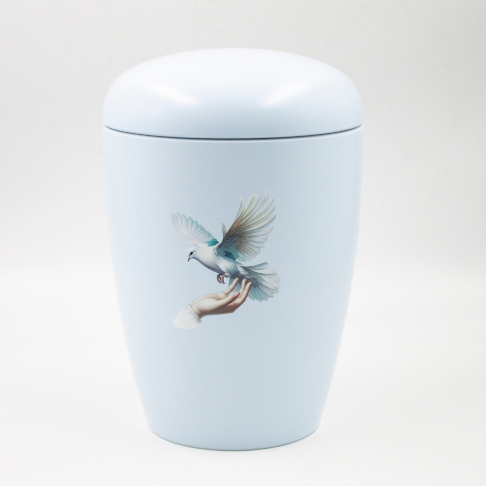 Урна для праха биоразагаемая "Эдем" голубая