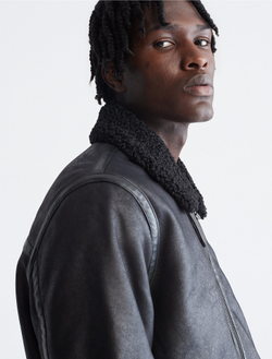Куртка Calvin Klein Faux Shearling Sherpa Jacket Black