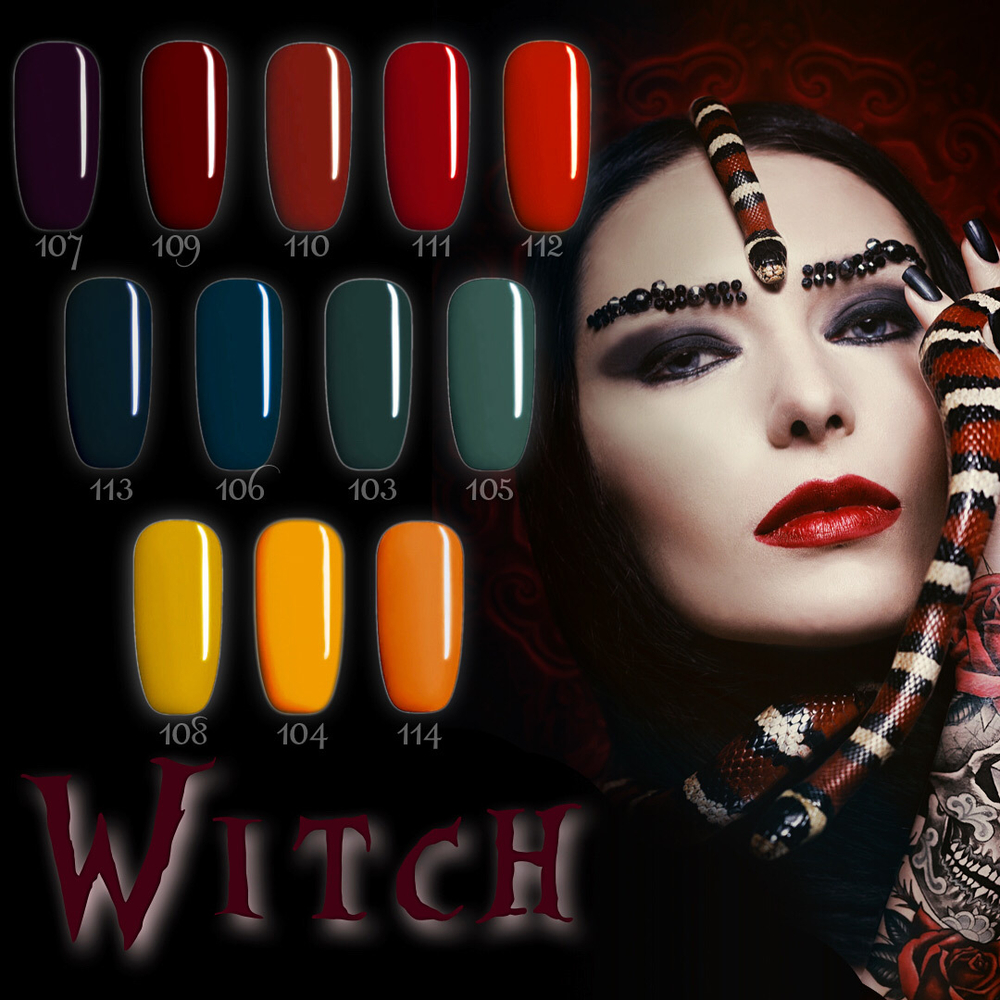 Гель лак №104 CHICAPILIT, Fool Moon | Фул Мун,коллекция  WITCH, CHICAPILIT, 10мл