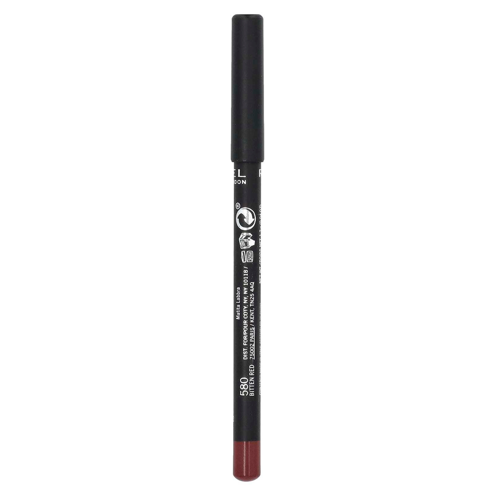 Rimmel London, Стойкий карандаш для губ, оттенок 580 красного, 1,2 г (0,04 унции)