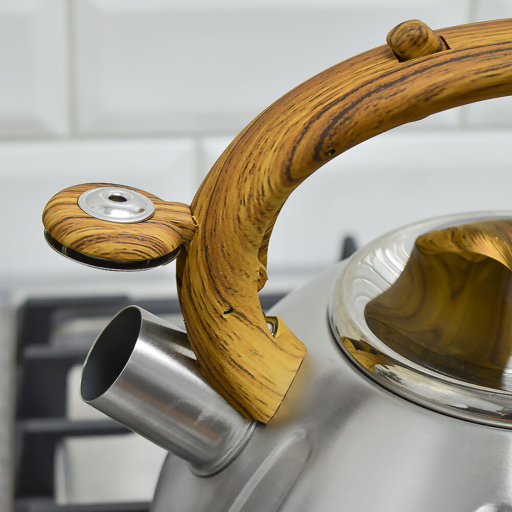 Чайник 3л нерж со свистком, индукция, Z-4169