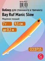 Воблер для рыбалки DUO Bay Ruf Manic Slow 155, CCC0190 Mat Pop Chart, 155 мм, 20 г, тонущий, стикбейт
