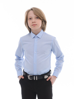 Сорочка детская ELITA длинный рукав, цвет голубой, хлопок/пэ 28412 35