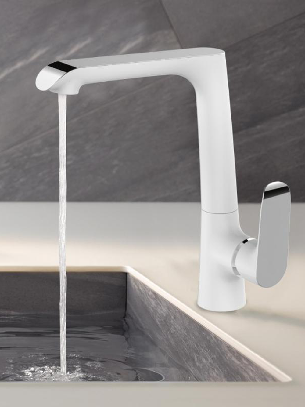 Смеситель для кухни однорычажный WeltWasser  WW MX  BONN 306 4665293456154 Хром  С поворотным изливом