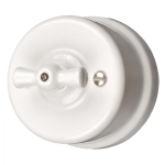 Выключатель 1кл., перекрестный, керамика, цвет белый B1-203-01