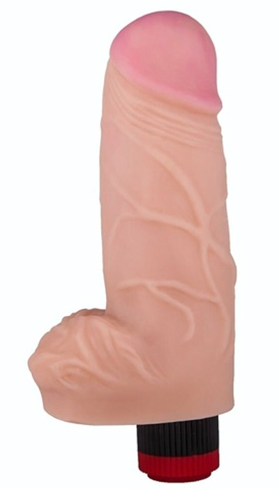 Вибратор-реалистик с большим диаметром ствола - 21,2 см. (Цвет: телесный)