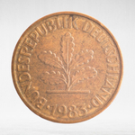 Germany, 10 Pfennigs, 1983, (Stuttgart Mint - "F"), VF