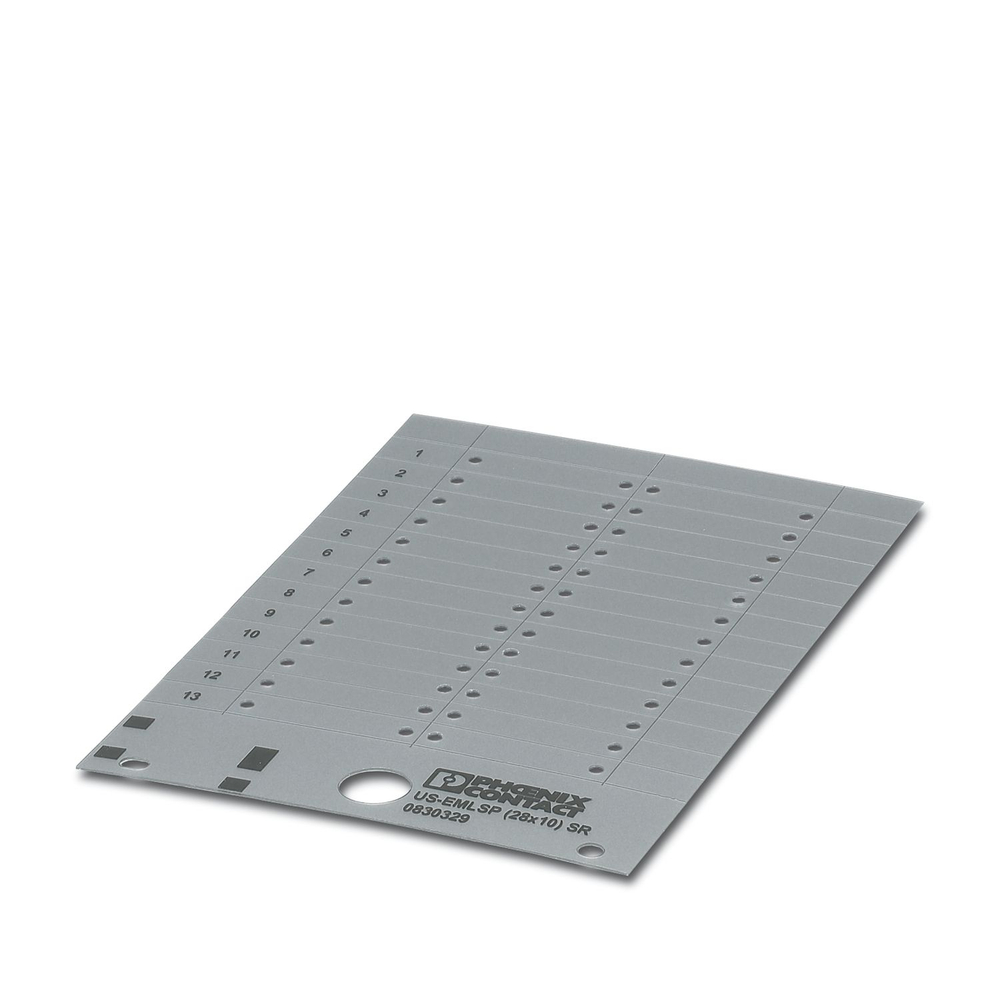 0830329 - US-EMLSP (28X10) SR - Маркировочные изделия для наклеивания, крепления с помощью винтов или заклепок