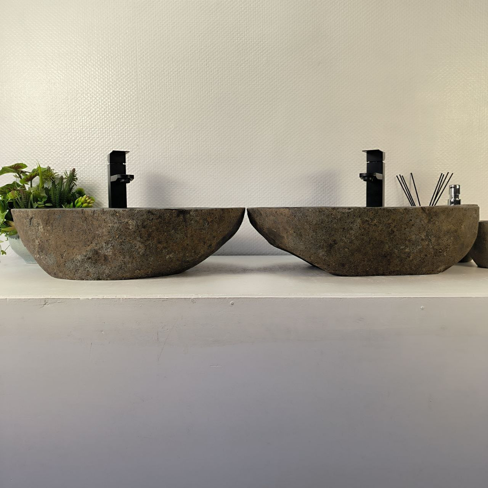 Раковина из речного камня ПАРА! RS-65350 53*37*15 0866