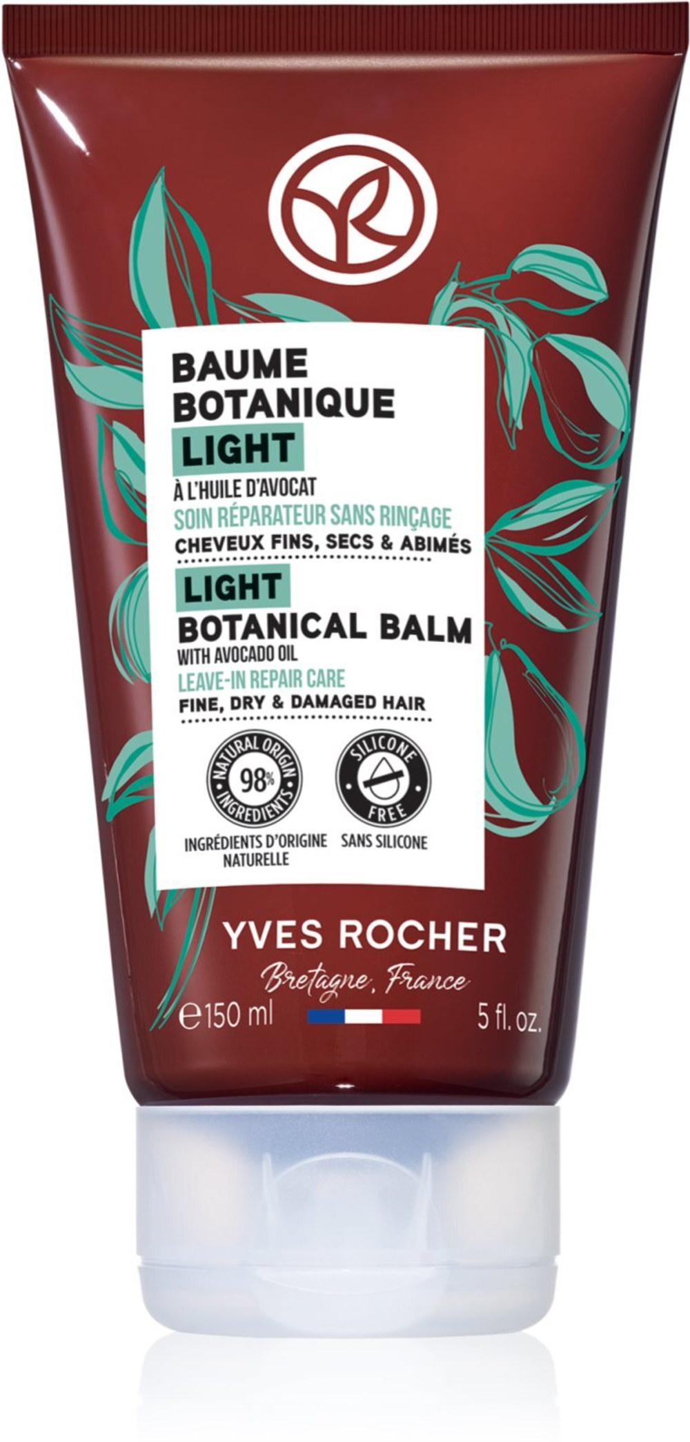Yves Rocher Baume Botanique LIGHT - регенерирующая процедура без ополаскивания /  with Avocado Oil 150  ml  / GTIN 3660005792842