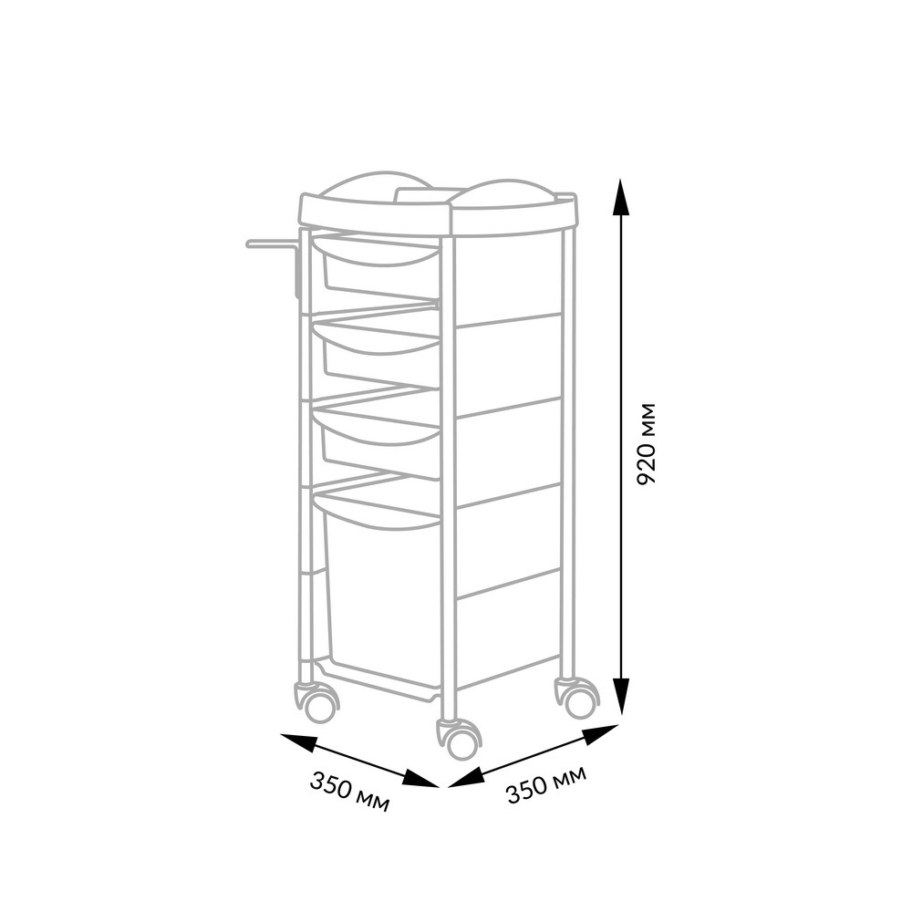 Тележка парикмахерская М-03 box