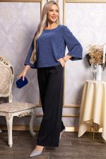 Брюки палаццо Полианна (черные) Б14829-8М LT Collection