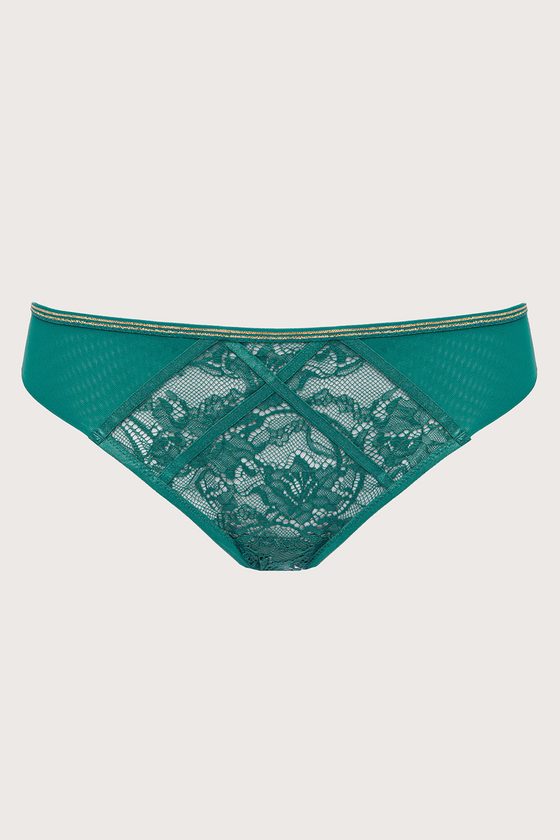 Трусы-бразилиана Chiara Gold Brazyliany Green
