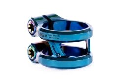 Зажим Ethic sylphe double clamp V2 31.8 chrome blue