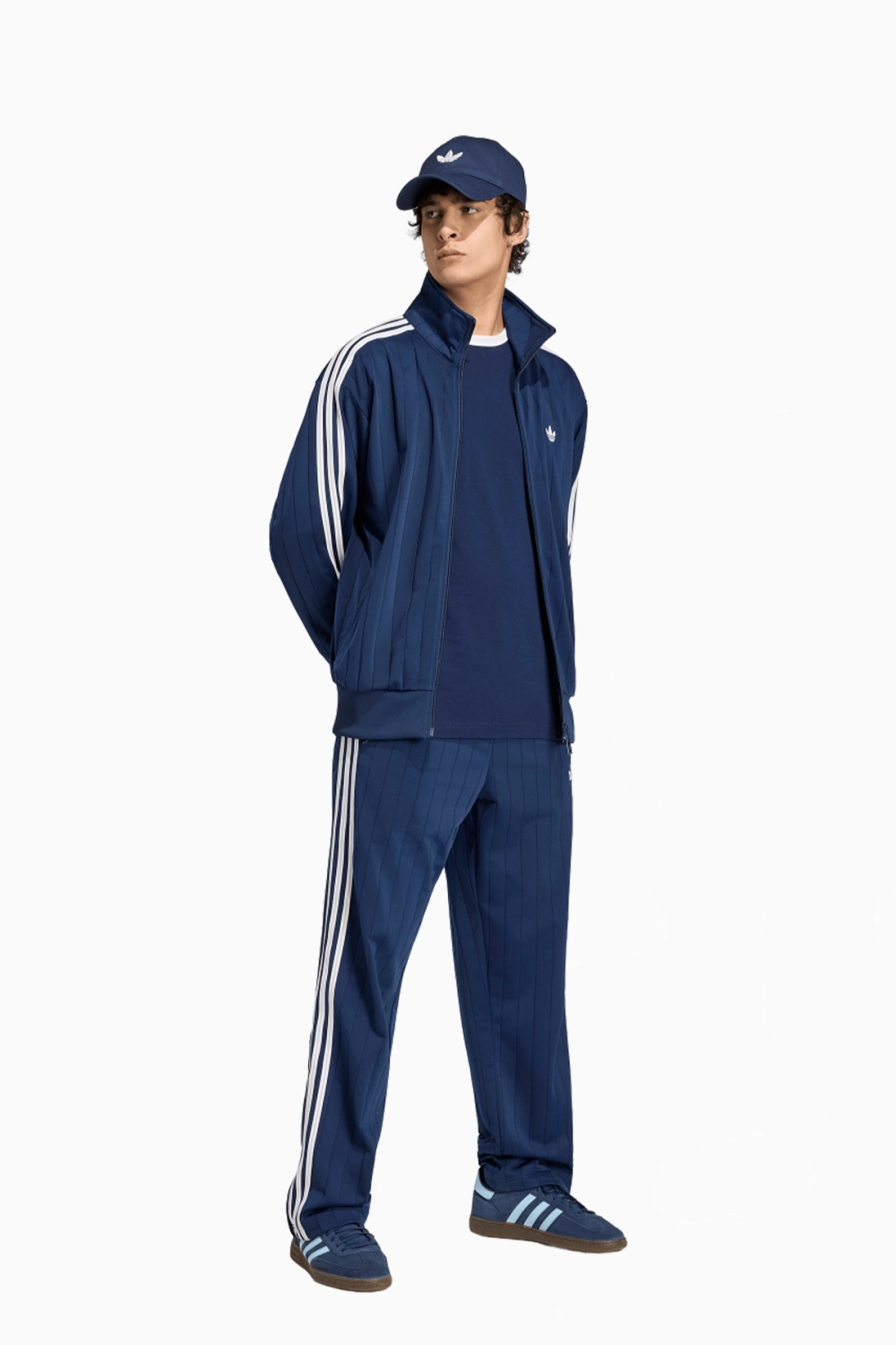 Футболка с длинными рукавами adidas Adicolor Classics 3-Stripes Tee - темно-синий
