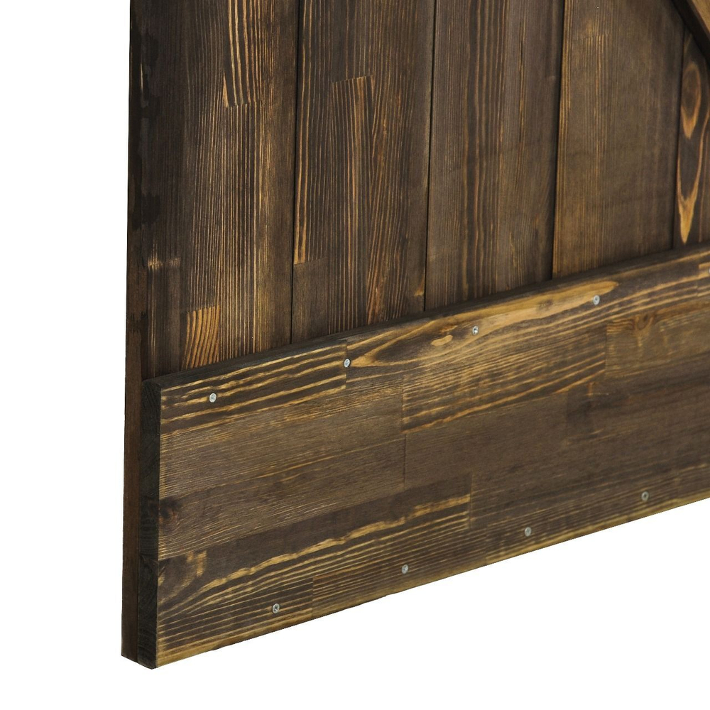 Дверь межкомнатная раздвижная 90х210 см Дези из массива сосны в винтажном стиле, амбарная дверь купе для дома и бани, винтаж