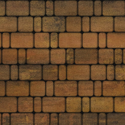 Тротуарная плитка КЛАССИКО - Листопад гладкий Саванна, комплект из 3 видов плит