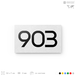 Номер на дверь 903, табличка на дверь для офиса, квартиры, кабинета, аудитории, склада, белая 120х70 мм, Айдентика Технолоджи