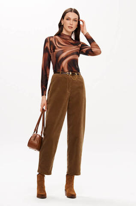 31202 Брюки женские (табачный)