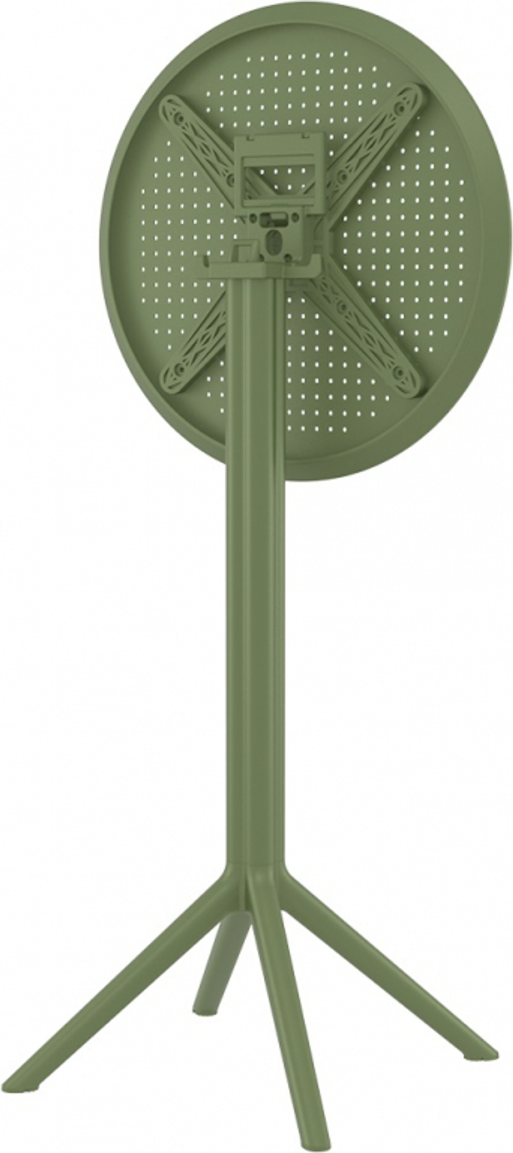 Стол пластиковый барный складной Siesta Contract Sky Folding Bar Table 60, оливковый