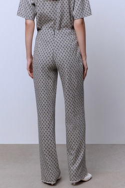 Брюки из трикотажного хлопка с принтом