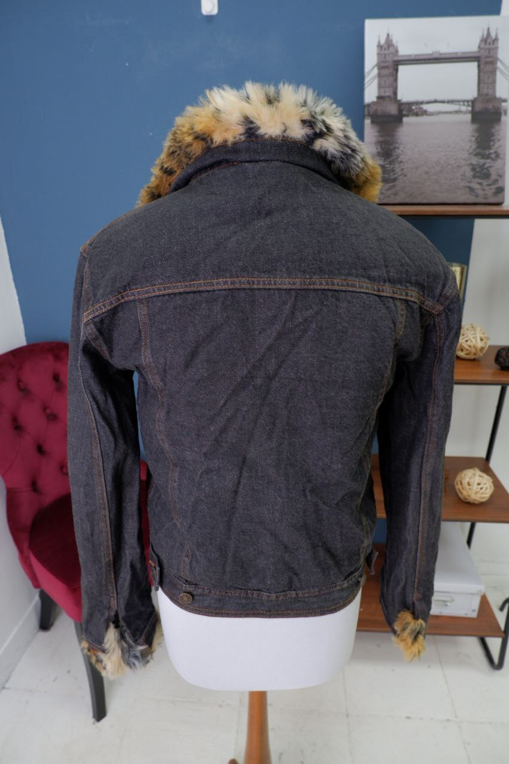 Куртка джинсовая на меху 46-48 размер