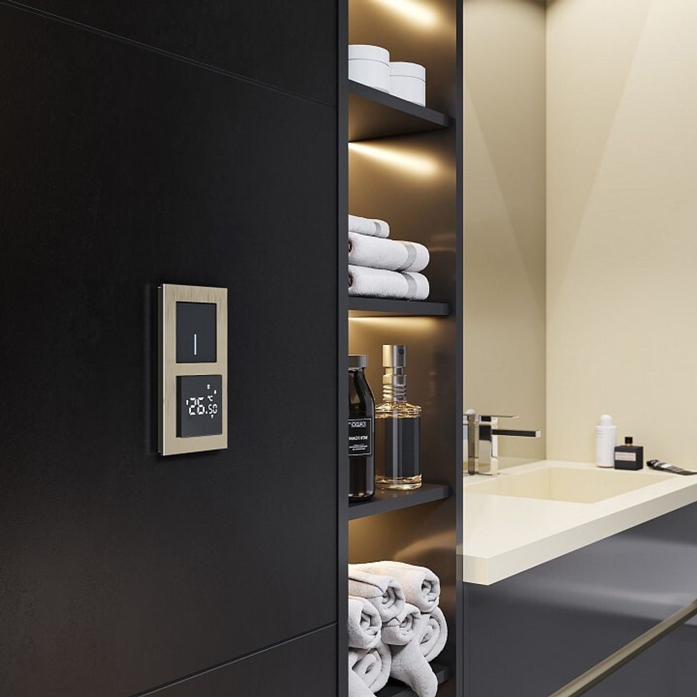 Терморегулятор электромеханический для теплого пола Werkel черный W1151208