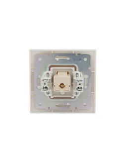 Розетка компьютерная 1-м СП Mira RJ45 бел./бел. LEZARD 701-0202-139